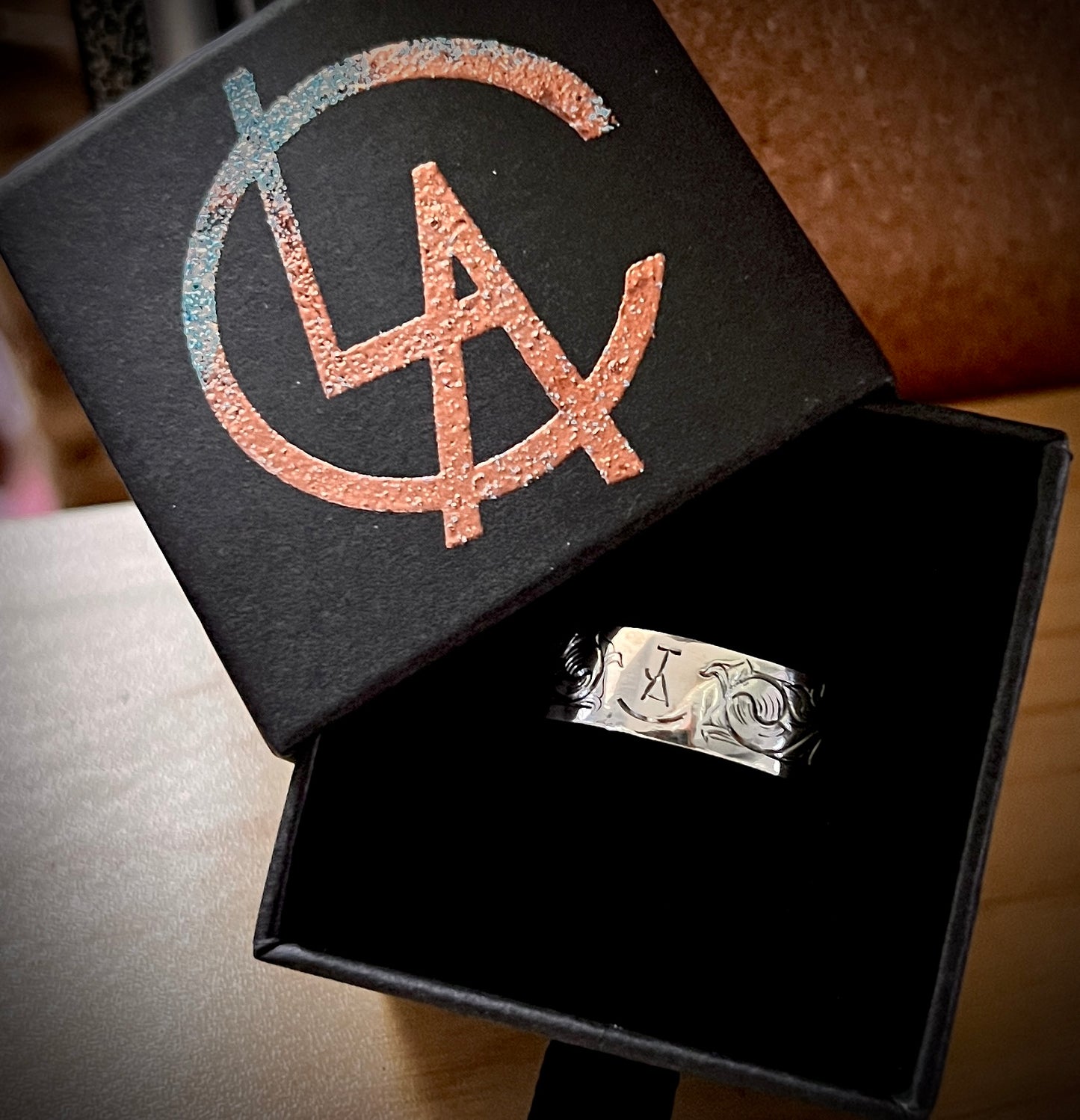 Custom Western Wedding Band Set
