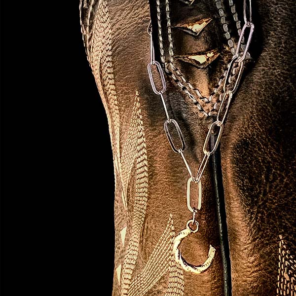 Sterling Silver Boot Charm Chain
