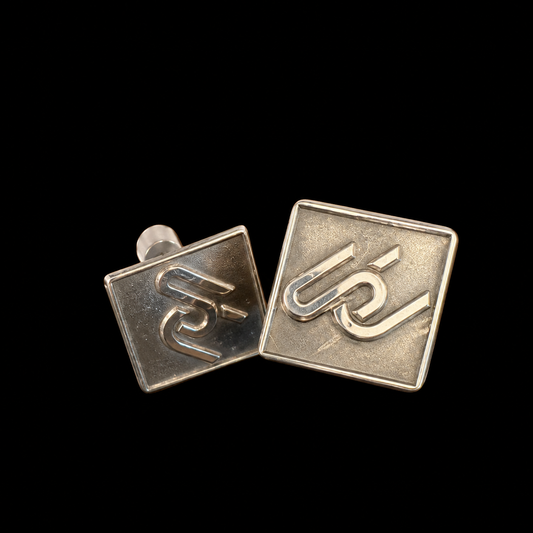 Custom Ranch Brand Sterling Silver Stud Earrings