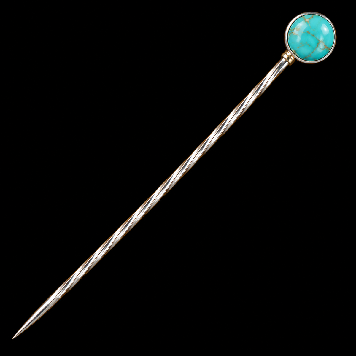 Turquoise & Sterling Silver Cowboy Toothpick